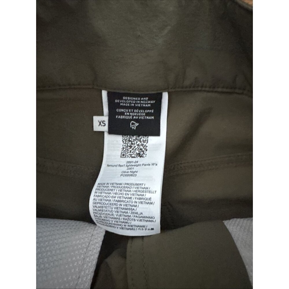 Norrona Femund Flex 1 Lightweight Hiking Women's Pants Olive Size XS - Picture 6 of 8